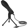 Image de DeLock Microphone USB à condensateur - Microphone sur Pied - avec Support de Table pour PC et Ordinateur Portable - Plug & Play - Idéal pour Les Jeux, podcasts, Skypes et Chants, 65939