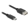 Image de Delock USB 2.0 Kabel Type-C Stecker zu EASY Typ-A Buchse 1 m - Kabel - Digital/Daten (81536)