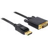 Image de DeLOCK Displayport > DVI 24+1 m/m 1m DVI-D - Câbles vidéo et adaptateurs (1 m, Displayport, DVI-D, Mâle/Mâle)