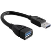 Image de Delock Câble USB 3.0 type A Noir 0,15 m