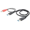 Image de DeLOCK 82908 câble USB 0,6 m USB 3.2 Gen 1 (3.1 Gen 1) 2 x USB A USB A Noir