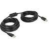 Image de DeLOCK 11m, USB2.0-A - USB2.0-B câble USB USB A USB B Noir