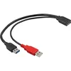 Image de Delock Y-Cable USB 2.0 A to 2 x USB 2.0 A (0.3m)