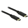 Image de DeLOCK 2m, 2xUSB2.0-C câble USB USB C Noir - Câbles USB (2xUSB2.0-C, 2 m, USB C, USB C, 2.0, Male connector / Male connector, Noir)