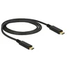 Image de DeLOCK 83661 Câble Chargeur USB 1 m pour USB 3.2 Gen 2 (3.1 Gen 2) USB C Noir