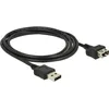 Image de DeLOCK 0.5m 2xUSB2.0-A câble USB 0,5 m USB A Noir - Câbles USB (0,5 m, USB A, USB A, 2.0, Male connector / Female connector, Noir)