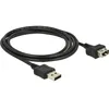 Image de DeLOCK 0.5m 2xUSB2.0-A câble USB 0,5 m USB A Noir - Câbles USB (0,5 m, USB A, USB A, 2.0, Male connector / Female connector, Noir)