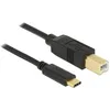 Image de DeLOCK 83666 3m USB C USB B Mâle Mâle Noir câble USB - Câbles USB (3 m, USB C, USB B, 2.0, 480 Mbit/s, Noir)