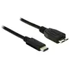 Image de DeLOCK 1m USB 3.1 câble USB USB 3.2 Gen 2 (3.1 Gen 2) USB C Micro-USB B Noir