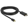Image de Delock Câble Prise Mini DisplayPort 1.1 mâle vers HDMI A (Full HD, 1920 x 1080, 1 m pour Apple Noir