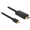 Image de DeLock 83699 Adaptateur Mini-DisplayPort 1.1 vers HDMI 2,0 m Noir