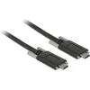 Image de DeLOCK 83720 câble USB 1 m USB C Noir - Câbles USB (1 m, USB C, USB C, 3.1 (3.1 Gen 2), Male connector / Male connector, Noir)