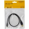 Image de DeLOCK 0.5m USB3.1-C/USB3.1-A câble USB 0,5 m USB 3.2 Gen 2 (3.1 Gen 2) USB A USB C Noir