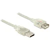 Image de DeLOCK 1.5m, 2xUSB2.0-A câble USB 1,5 m USB 2.0 USB A Transparent