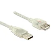 Image de DeLOCK 5m, 2xUSB2.0-A câble USB USB 2.0 USB A Transparent