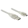 Image de DeLOCK 0.5m, USB2.0-A/USB2.0 Mini-B câble USB 0,5 m USB A Mini-USB B Transparent