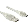 Image de DeLOCK 83907 câble USB 2 m USB 2.0 USB A Mini-USB B Transparent
