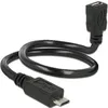 Image de DeLOCK 0.35m, 2xUSB2.0 Micro-B câble USB 0,35 m USB 2.0 Micro-USB B Noir