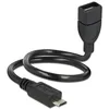 Image de DeLOCK 83927 câble USB 0,35 m USB 2.0 Micro-USB B USB A Noir