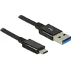 Image de DeLock Câble USB 3.1 Gen 2 Type-C/Type-A 1 m USB A USB C Noir 83983