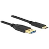 Image de Delock SuperSpeed Câble USB 3.2 Gen 1 type A vers USB Type-C 3 m Noir