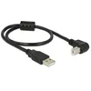 Image de DeLOCK 0.5m, USB 2.0-A/USB 2.0-B câble USB 0,5 m USB A USB B Noir