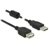 Image de DeLOCK 5m, 2xUSB 2.0-A câble USB USB 2.0 USB A Noir
