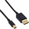 Image de Delock 84928 Câble Mini DisplayPort vers DisplayPort 8K 60 Hz 1 m DP 8K certifié Noir
