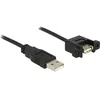 Image de DeLOCK 1m 2xUSB2.0-A câble USB USB 2.0 USB A Noir
