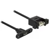 Image de DeLOCK 1m, USB2.0 Micro-B/USB2.0-A câble USB USB A Micro-USB B Noir