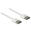 Image de DeLock 85120 Câble HDMI High Speed Ethernet A-A 4K 3D 0,25 m Blanc