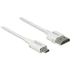 Image de DeLock Câble HDMI haute vitesse avec Ethernet   HDMI A > HDMI Micro-D 3D 4K 2 m Slim High Quality