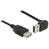 Image de DeLOCK 85185 câble USB 0,5 m USB A Noir - Câbles USB (0,5 m, USB A, USB A, 2.0, Male connector / Female connector, Noir)