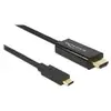 Image de DeLOCK 85291 câble vidéo et Adaptateur 2 m USB Type-C HDMI Noir