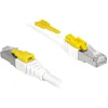 Image de DeLOCK 85331 câble de réseau 1 m Cat6a S/FTP (S-STP) Blanc - Câbles de réseau (1 m, Cat6a, S/FTP (S-STP), RJ-45, RJ-45, Blanc)
