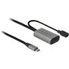 Image de DeLOCK 85392 câble USB 5 m USB 3.2 Gen 1 (3.1 Gen 1) USB C Noir, Gris