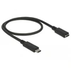 Image de 85532 câble USB 0,5 m USB 3.2 Gen 1 (3.1 Gen 1) USB C Noir, Câble d''extension