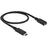 Image de DeLOCK 85532 câble USB 0,5 m USB 3.2 Gen 1 (3.1 Gen 1) USB C Noir