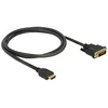 Image de DELOCK 85652 ADAPTADOR DE CABLE DE VÍDEO 1 M HDMI TIPO A (ESTÁNDAR) DVI NEGRO