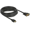 Image de Delock Câble HDMI vers DVI 24+1 bidirectionnel - Adaptateur de câble vidéo - 5 m