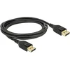 Image de DeLOCK - Câble Displayport 8K, 60 Hz, 2 m, DP 8K Certifié - Noir