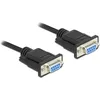 Image de Delock Câble série RS-232 D-Sub 9 femelle/femelle pour modem null