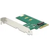 Image de DeLOCK 89561 carte et adaptateur d'interfaces M.2 Interne - Cartes et adaptateurs d'interfaces (PCIe, M.2, PCIe 3.0, Vert, Blanc, Boîte, 39 Gbit/s)
