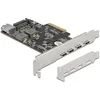 Image de Delock Carte PCI Express x4 vers 4 Ports USB Type-C  + 1 USB Type-A - SS USB 10 Gbps