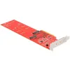 Image de DeLOCK Carte PCI Express x8 vers 2 x NVMe M.2 Clé Interne M 110 mm - Bifurcation - Facteur de Forme Profil Bas