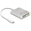 Image de DeLOCK Lecteur de Carte USB Type-C pour Cartes de mémoire Compact Flash, SD ou Micro SD