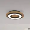 Image de JUST LIGHT. GmbH JUST LIGHT. Plafonnier LED Tola, rond, bois, 3 000 K