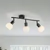 Image de JUST LIGHT. GmbH JUST LIGHT. Plafonnier Loki, 3 lampes, long, noir, fer