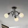 Image de JUST LIGHT. GmbH JUST LIGHT. Plafonnier Loki, 3 lampes, rond, noir, fer