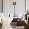Image de JUST LIGHT. GmbH JUST LIGHT. Lampe sur pied LED rechargeable Askia, rotin, IP54, Touchdim